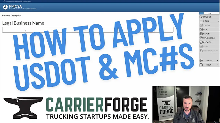 How to Apply for a USDOT Number and MC Authority (Step-by-Step for New Trucking Companies)