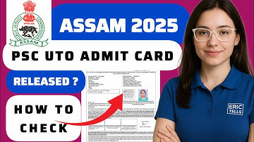 apsc psc uto admit card 2025 | assam psc uto hall ticket 2025