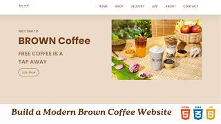 Design a Beautiful Static Brown Aesthetic Website! ☕️🍂 (HTML & CSS)