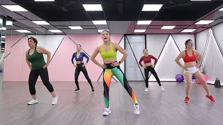 18 Minute Standing Workout | BELLY + HIPS + THIGHS | Zumba Class