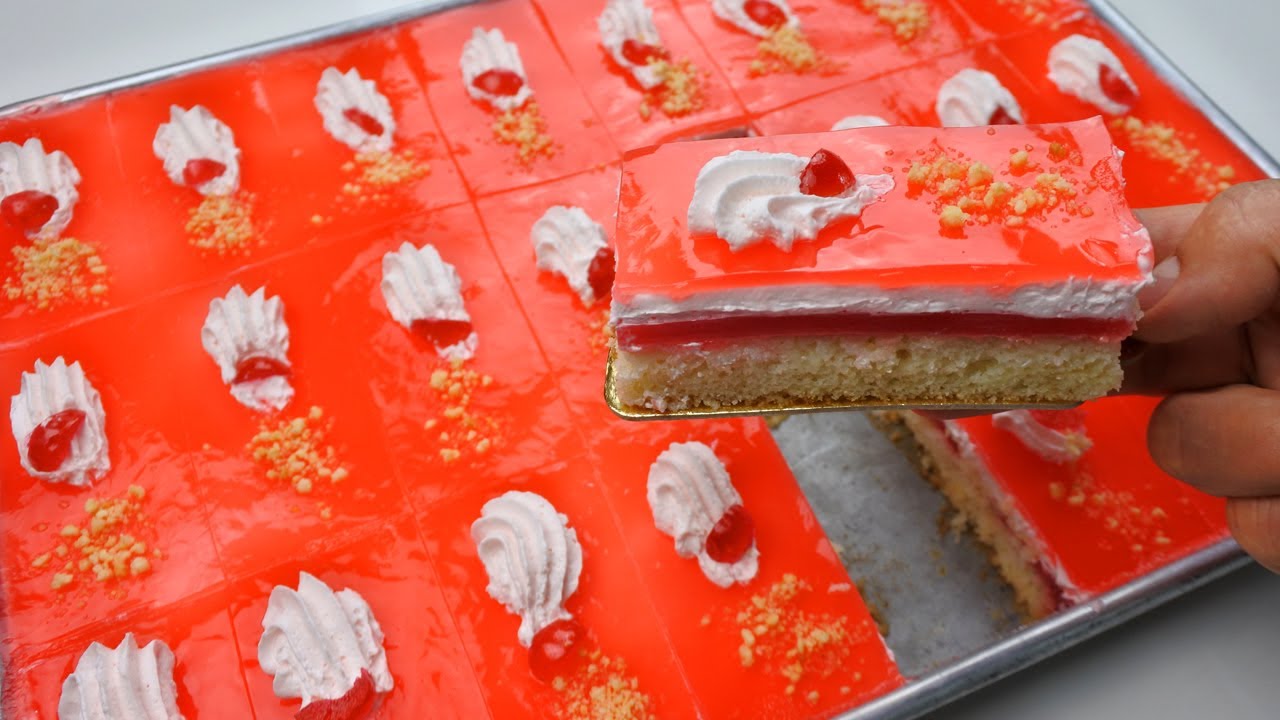 طرونش باتيسري خفة وبنة غير بالماء لا بيض لا حليب مكونات سهلة افضل من الجاهز غير جربوها بثلاثة طبقات