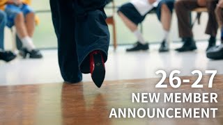 26-27 SEASON NEW MEMBER ANNOUNCEMENT