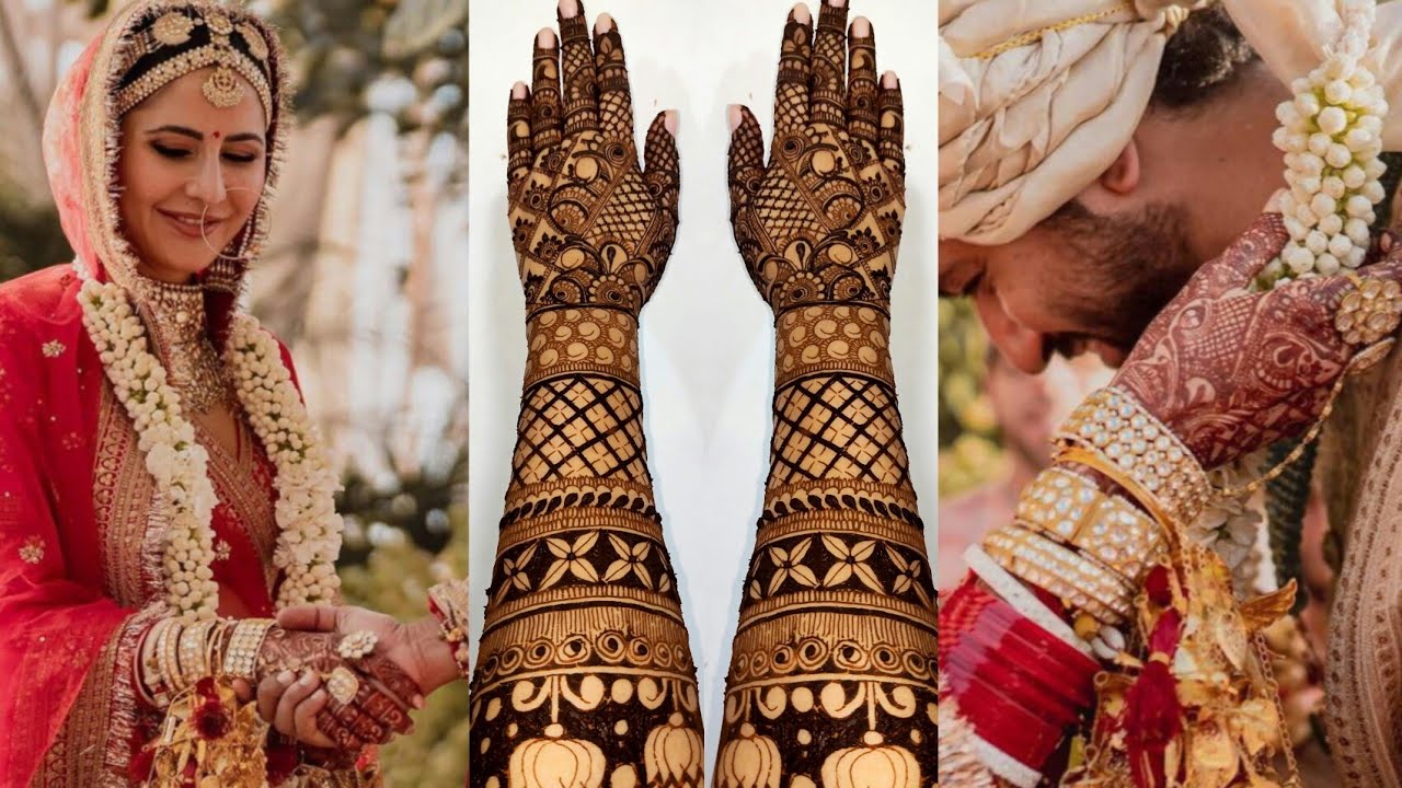 Exclusive!! Katrina Kaif Wedding Inspired Mehndi Design||Katrina ...