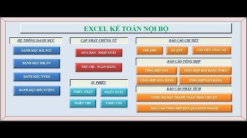 File Excel kế toán nội bộ tự động dành cho doanh nghiệp nhỏ và vừa