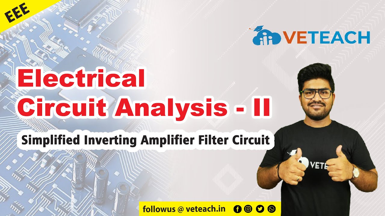 Simplified Inverting Amplifier Filter Circuit Electrical Circuit