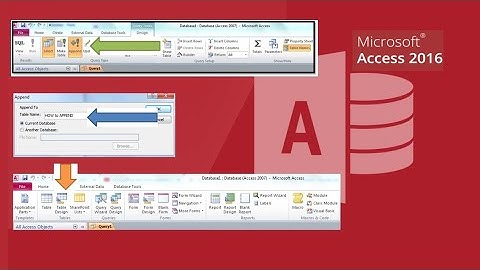 Append Query | Microsoft Explained Details #Appending #Access #Excel #Tips