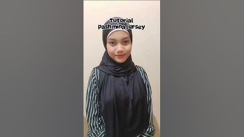 Tutorial pashmina jersey #hijab #tutorialhijab #hijabstyle