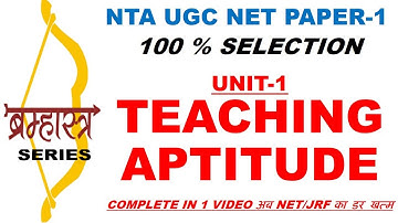 Teaching Aptitude Bharamastra series ugc net 2020