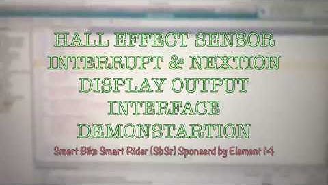 Nextion update with Hall Sensor Interrupts STM32 Nucleo L476RG