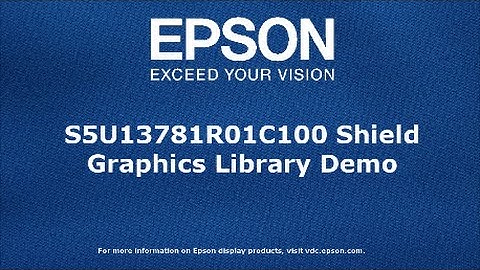 S1D13781 Shield Graphics Library Demo