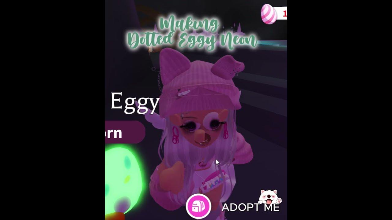 Making Dotted Eggy Neon on Adopt Me Roblox - YouTube