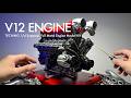V12エンジン【EngineDIY】メタルキット製作「Full Metal V12 Engine Car Model Kit」
