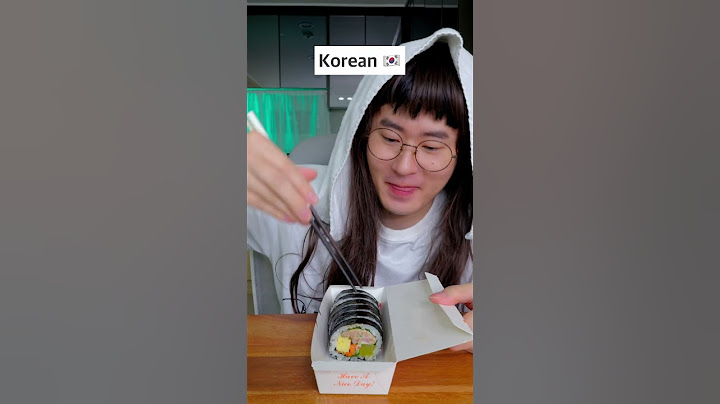 How to eat Gimbap