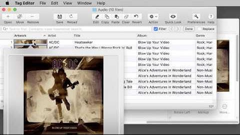 Add album cover from Finder to MP3 and other audio files on Mac with Tag Editor