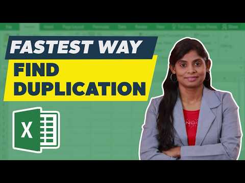 Find duplication in Excel (Fastest way) | Tutorial