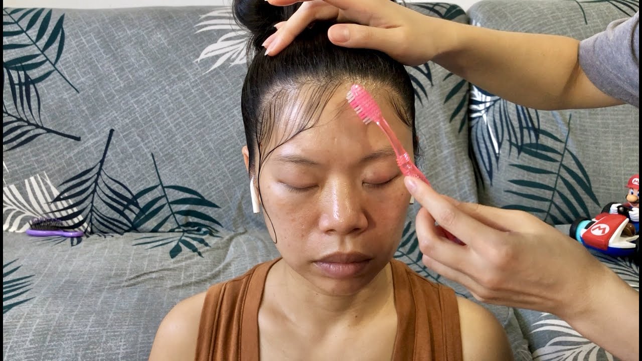 ASMR Sooo this happened ... Doing Her Edges and Hairstyling (Natural Sounds on a Busy Block)