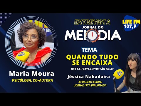 27/06, o Jornal do Meio-Dia recebe Maria Moura, psicóloga e coautora