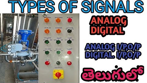 What are analog inputs outputs digital inputs outputs in telugu march 2021