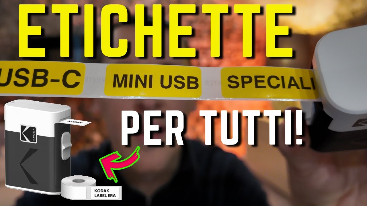 Stampante Etichette KODAK M50 Istantanea - Bluetooth Con 12 Rotoli Inclusi - Foto 10