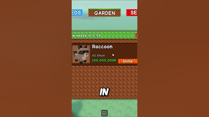 SECRET Raccoon Shop from Owner Of Grow a Garden!