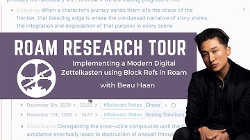 Implementing a Digital Zettelkasten using Block References in Roam Research with Beau Haan