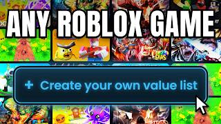 How To Make Your Own Roblox Value List (Any Game)