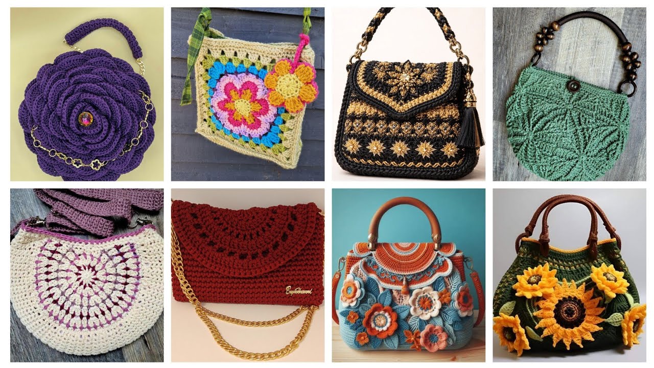 Более 200 привлекательных моделей женских сумок через плечо / новые стильные модели, связанные кр...