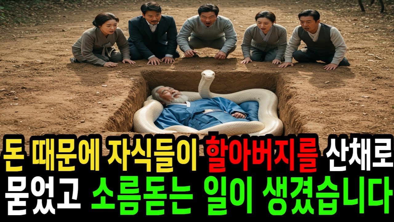 돈 때문에 자식들이 할아버지와 흰 뱀을 산채로 묻었고 그 후 소름돋는 일이 생겼습니다