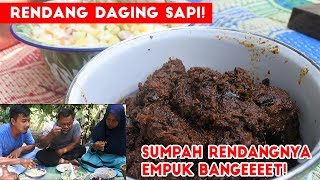 Lezatnya Rendang Daging Sapi Ala Mang Ihin Ditambah Acar Makin JOOOOOOS!!