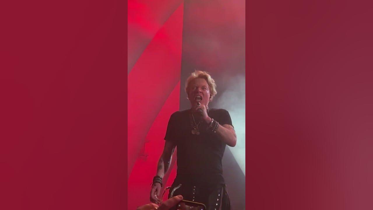 Axl Rose voice 2023 Guns N’ Roses to The Jungle Live Hollywood Bowl 11/02/23 YouTube