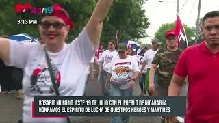 Nicaragua celebra 43/19 siendo protagonista del poder del pueblo