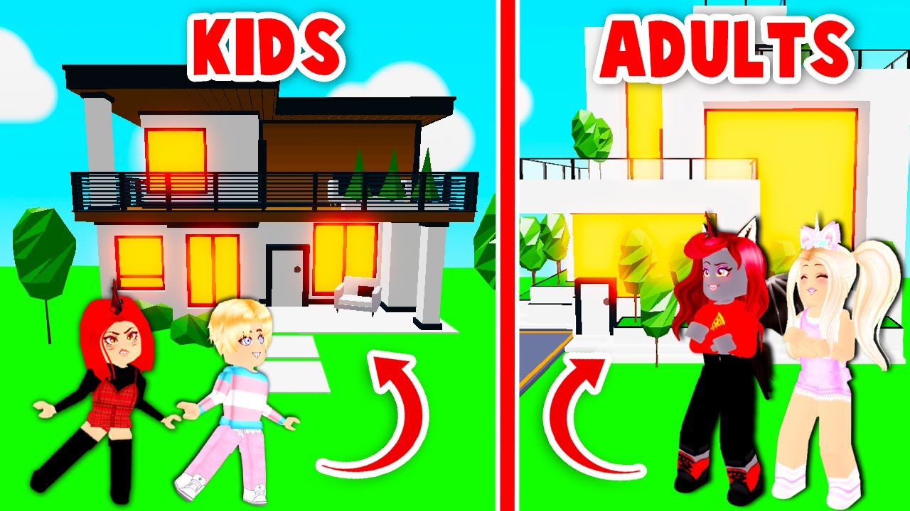 Build Challenge KIDS vs ADULTS Who Can Make The Better Home In Adopt Me ...