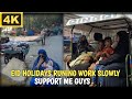 Eid Holiday Running Work Slowly G.T Road Gujranwala Pakistan || The 4k Walking Tour #4kwalkingtour🇵🇰