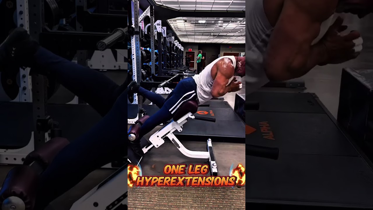 HAMSTRINGS ONE LEG HYPEREXTENSIONS #workout #muscle #motivation #workouttips #exercise