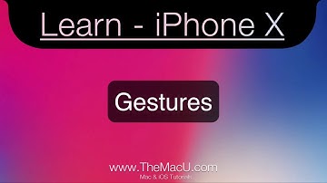 iPhone X gestures tutorial from TheMacU.com!
