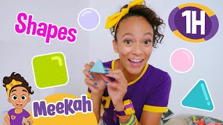 Meekah's Amazing ASL Adventure Play and Shapes! | 1 HOUR OF MEEKAH! | Educational Videos for Kids