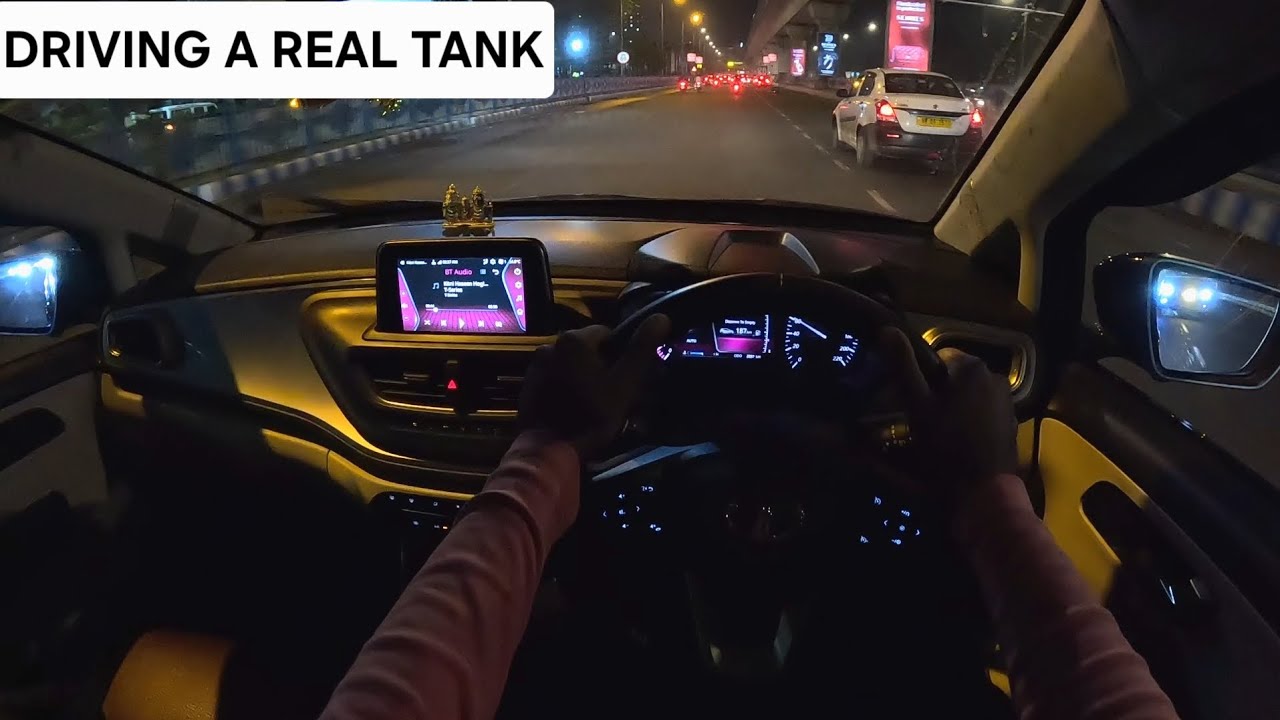 POV || DRIVING TATA ALTROZ 1.2 PETROL XZA+PLUS AT | NIGHT DRIVE 🚗 IN CITY IS IT BEST?