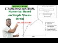 Simple Stress-Strain Based Numerical ||SOM||_Mech. Engg. + Civil Engg.