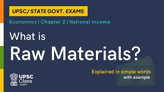 What is Raw Materials?