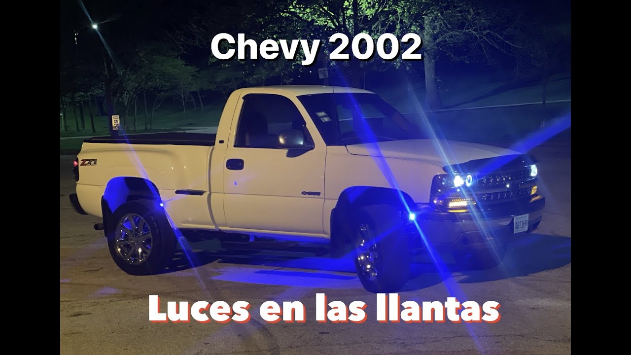 Instalacion de luces LED en llantas de Chevy Silverado 2002 - YouTube