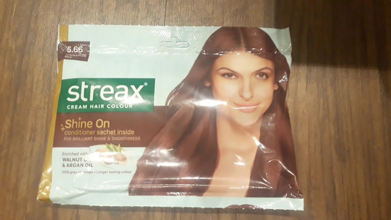 Streax Hair colour review Cinnamon red 5.66 rs 30/ only YouTube