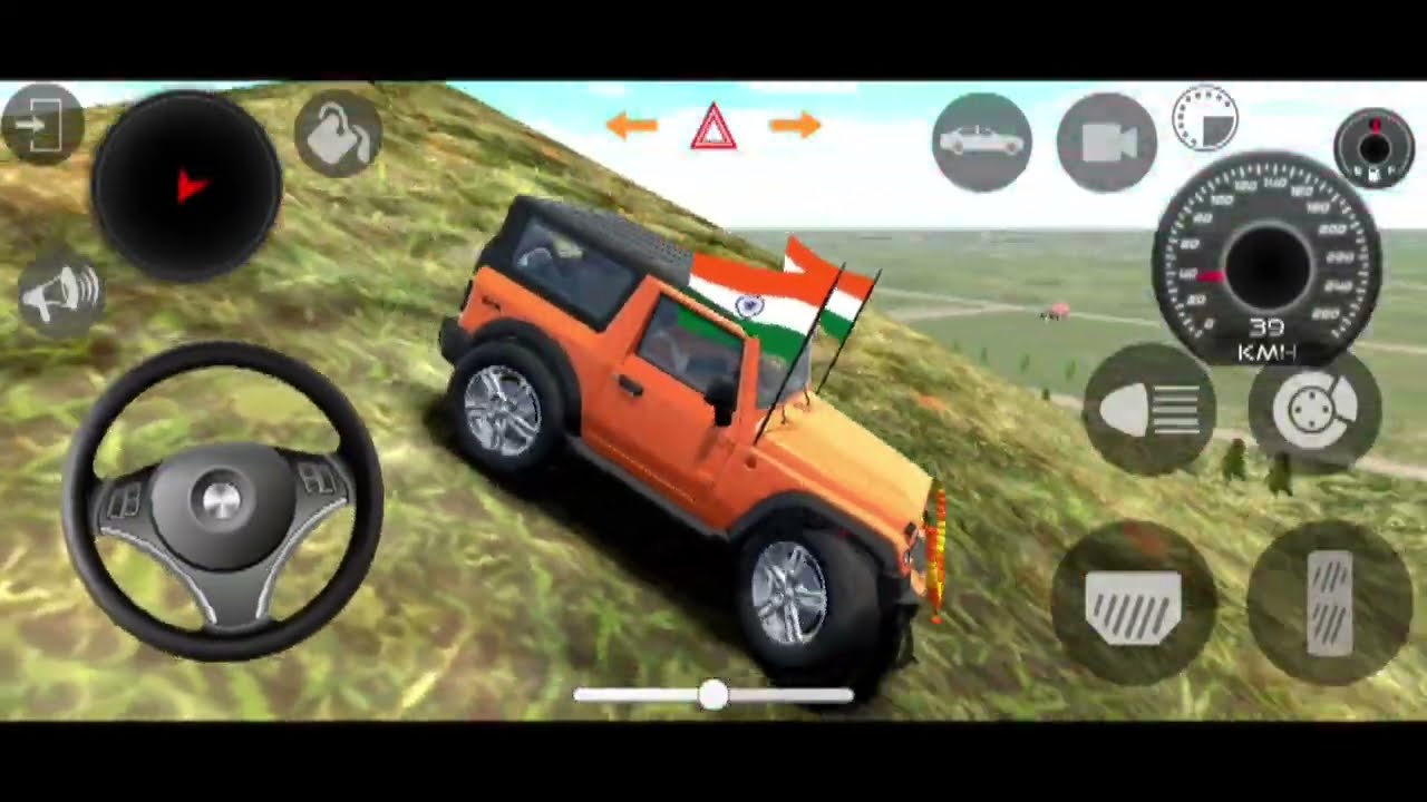 Mahindra Thar Gameplay | Dangerous Mountain Ride#viralvideo #thargamer #offroadvehicle 