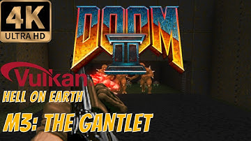 Doom II: Hell on Hearth (1994) [4K] - Level 3: The Gauntlet