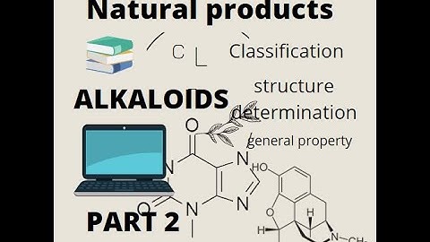 #Natural Products.Alkaloids Part 2 classification, properties structure determination.