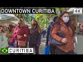 Walking in Downtown Curitiba 🇧🇷 Paraná, Brazil |【4K】2021