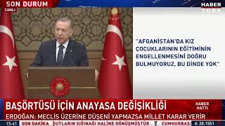 #CANLI - Cumhurbaşkanı Erdoğan Beştepe'deki toplantıda konuşuyor