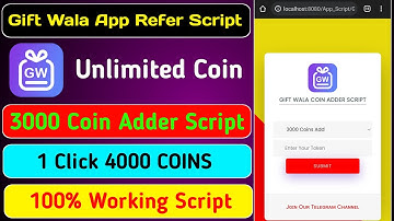 Gift Wala App Refer Script | Gift Wala App Payment Proof | Gift Wala App Coin Adder Script ||