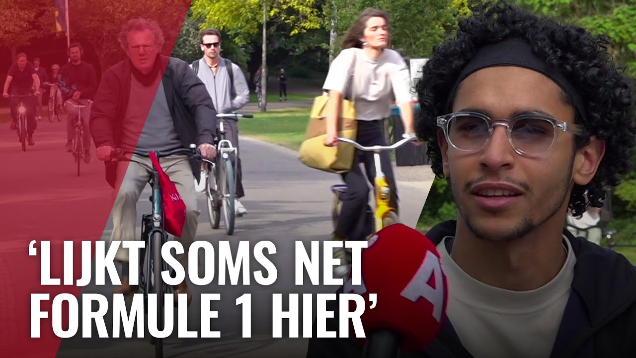 Fietsers moeten langzamer door Vondelpark dankzij deze schermen