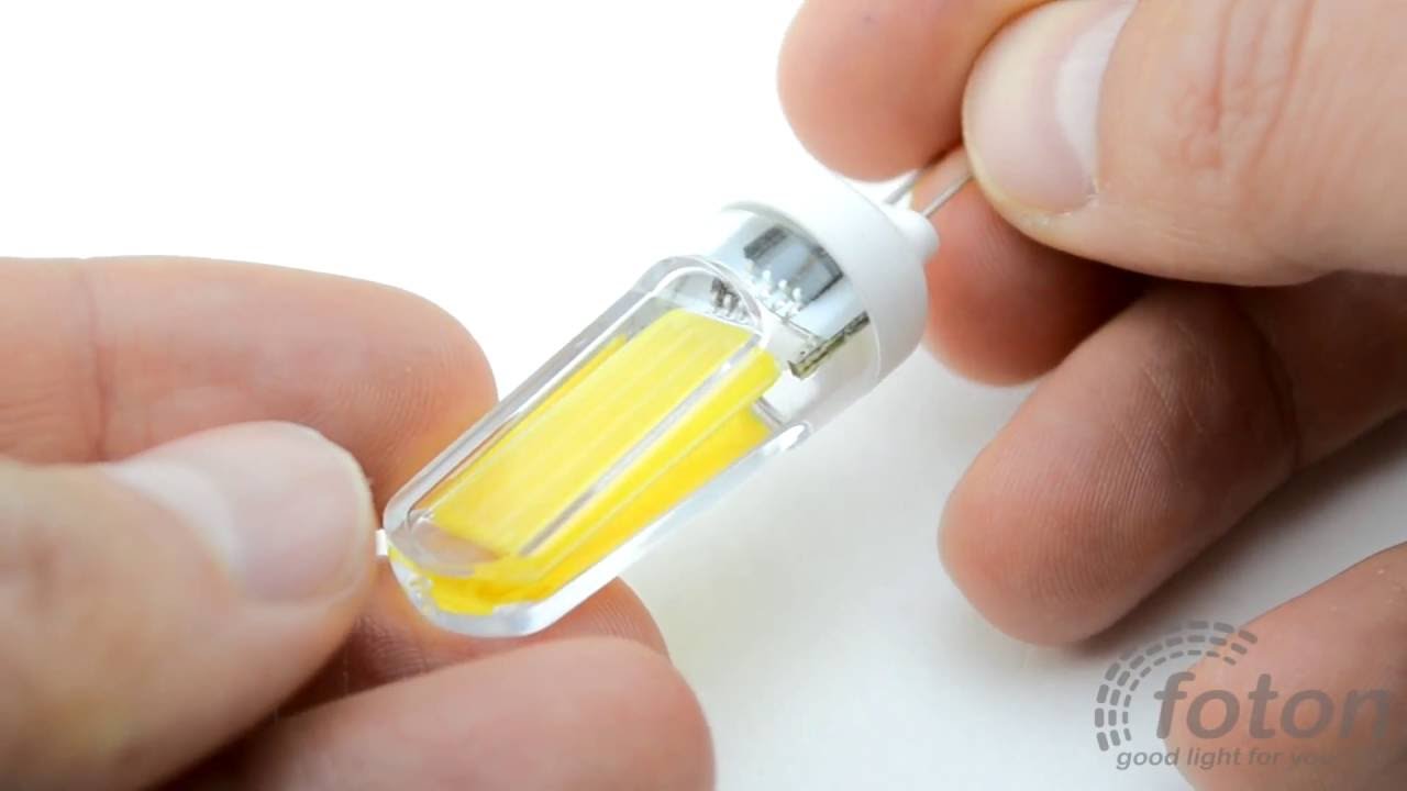 Светодиодная лампа, G4, 220V 1pcs COB Белая холодная 6000К