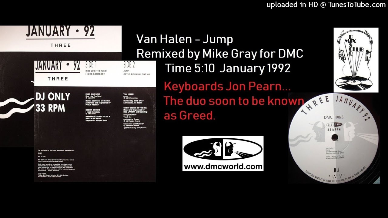 Van Halen Jump (DMC Remix by Mike Gray January 1992) YouTube